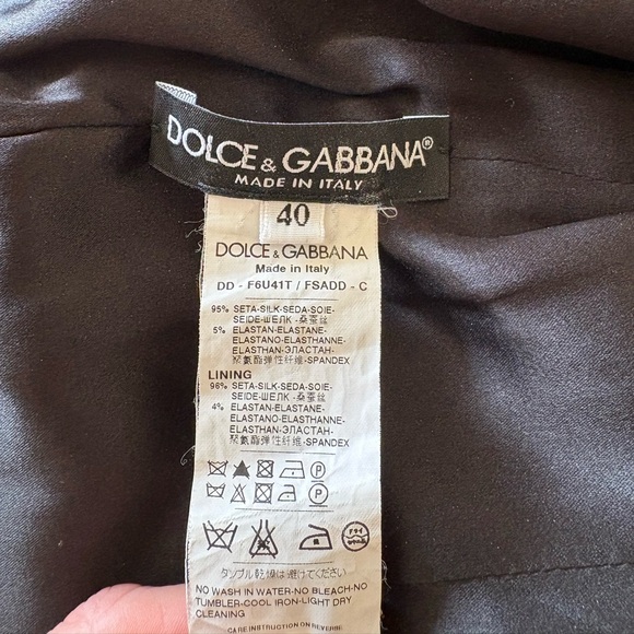 Dolce & Gabbana Animal Print Silk Sleeveless Dress, size 40 (US 4) - Picture 7 of 7